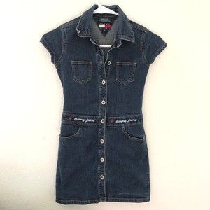 Tommy Jeans Girls Denim Dress Size 8